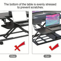 Foldable Standing Automatic Lifting Computer Table Desk